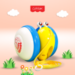 Mainan Anak Tarik Siput Goyang Pull A Long Snail Toy Musikal Lampu Bergerak SNI Cotton
