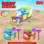 Mainan Plastik Mobil Truk Kiddy Container Sendok Pasir Cotton