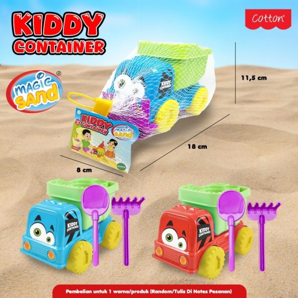 Mainan Plastik Mobil Truk Kiddy Container Sendok Pasir Cotton