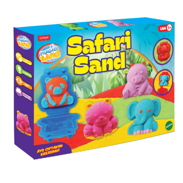Safari Sand Magic Sand Packaging