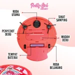 Botic PRETTY GIRL VACUUM Vakum – Robot Pembersih Mainan Robot Nyapu Otomatis