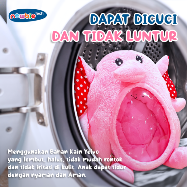 Baby Sound Spa Newbietech Boneka White Noise Machine Karakter Gajah