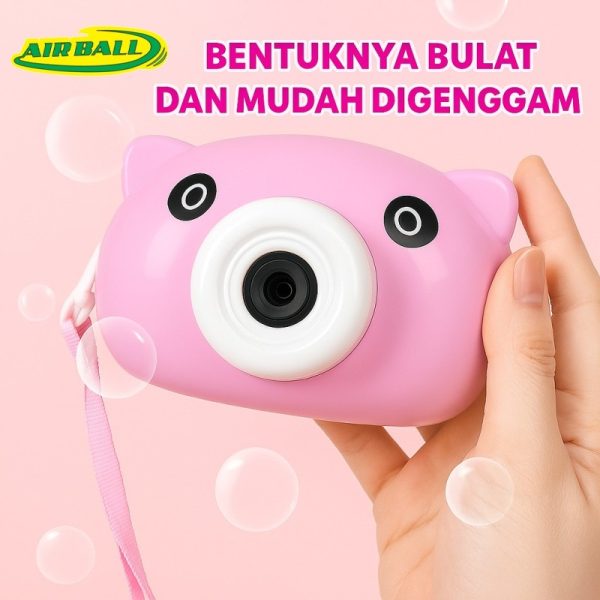 mainan gelembung sabun anak aman bubble camera airball