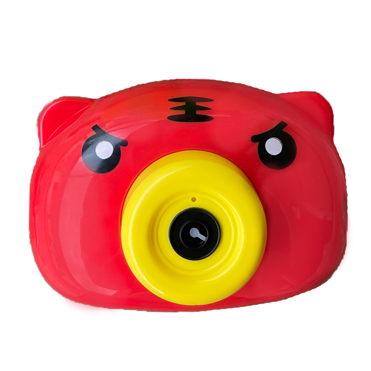 bubble camera red merah lucu