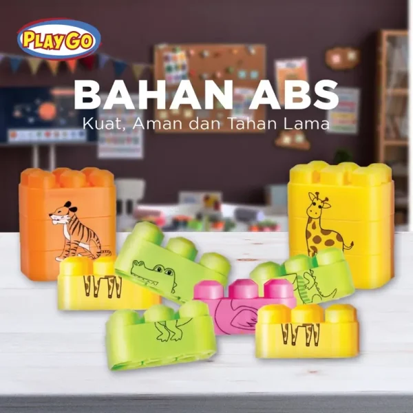 Mainan Balok susun Animal Blocks Playgo