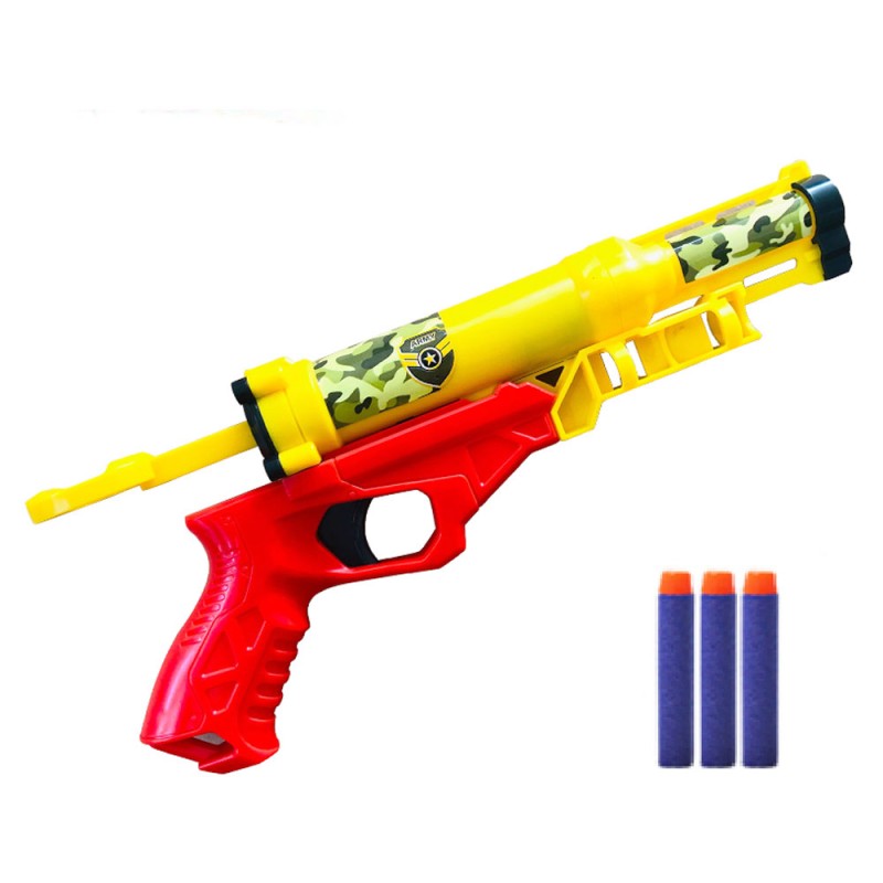 tembakan mainan army gun warna kuning