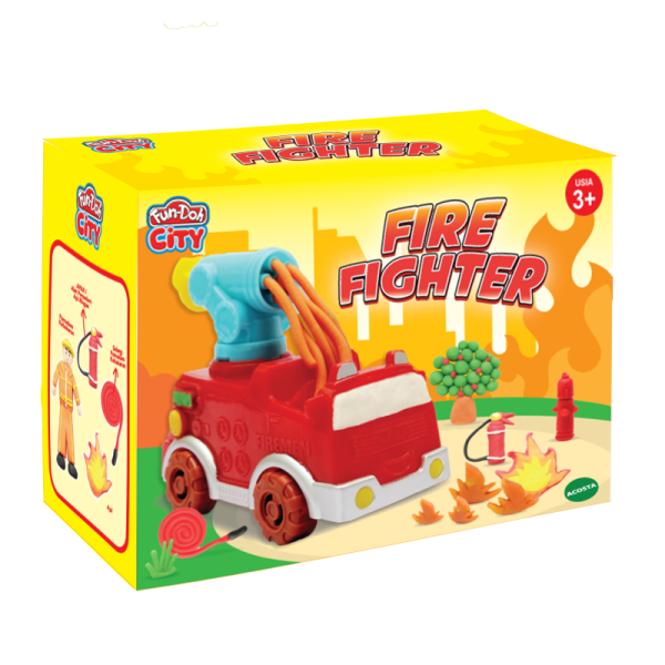 fire fighter packaging fundoh mainan lilin pemadam kebakaran