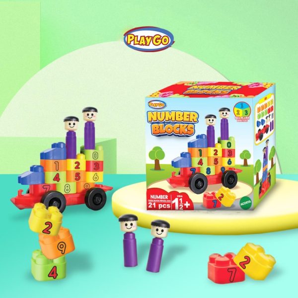 Mainan Balok Susun Number Blocks Playgo