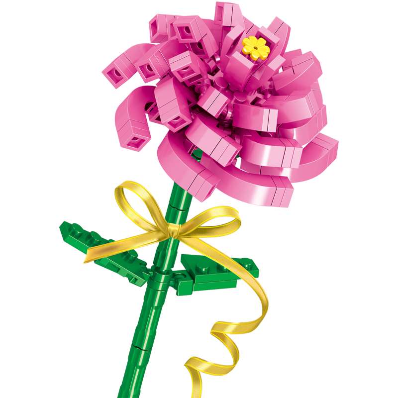 mainan bunga playgo camellia pink