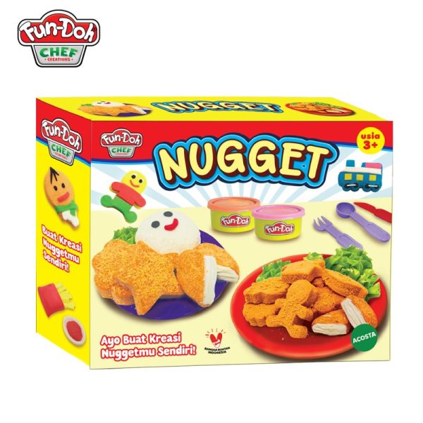 Nugget Fun-doh - Membuat Ayam Nugget dari Mainan Lilin