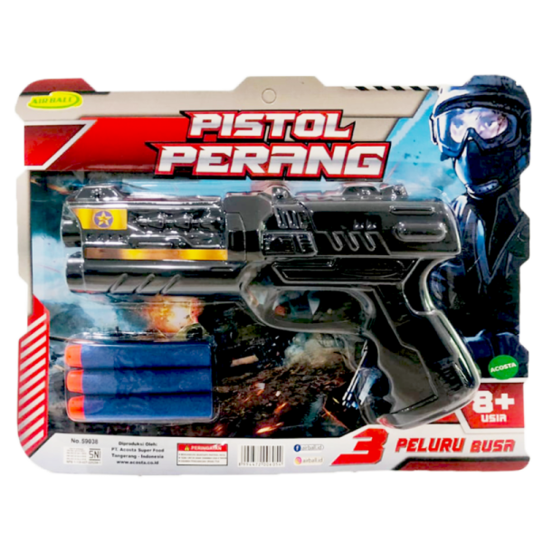 Pistol Perang Packaging