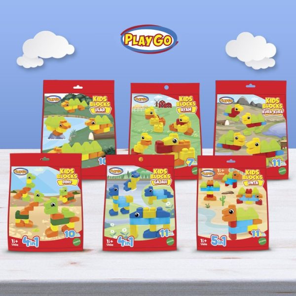 kids blocks animal playgo mainan