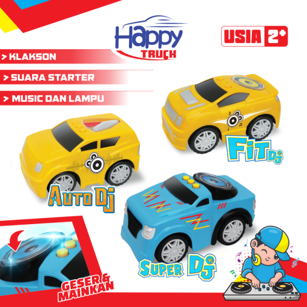 Mainan Anak Mobil DJ Suara dan Lampu