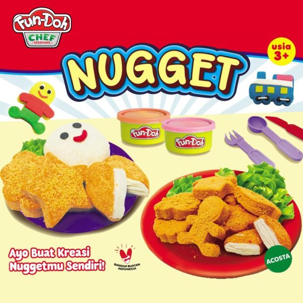 Nugget Fun-doh - Membuat Ayam Nugget dari Mainan Lilin