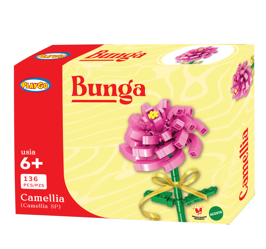 playgo bunga camellia pink packaging