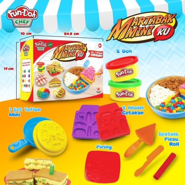 mainan plastisin anak martabak mini fundoh