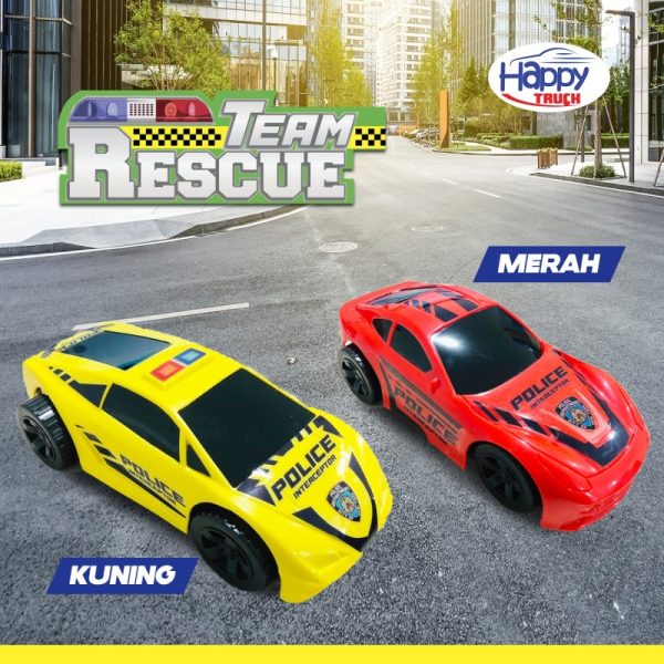 mainan mobil elektronik anak team rescue happy truck