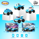 Dimensi Funblox Playgo Police City Mainan Lego Susun Rakit Bongkar Pasang Satu Set Mobil Polisi Mainan Mobil Mobilan Anak Laki-Laki Cowok Toys