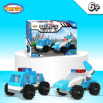 Varian Funblox Playgo Police City Mainan Lego Susun Rakit Bongkar Pasang Satu Set Mobil Polisi Mainan Mobil Mobilan Anak Laki-Laki Cowok Toys