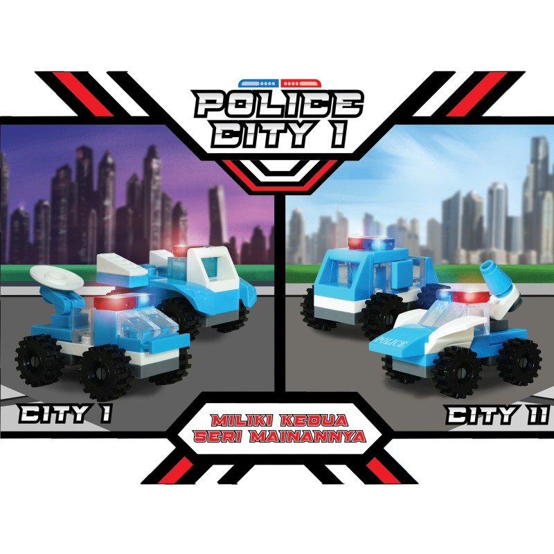 miliki kedua seri mainannya playgo police city