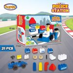 Mainan Balok susun playgo police station packaging mainsn lego anak 1 tahun