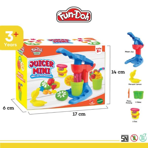 Fundoh Juicer Mini Mainan Anak Satu Set Cetakan Jus Buah Peras Mainan Lilin Plastisin Clay Malam Kreatifitas Seni Edukasi Anak Toys