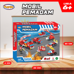 mainan nano brick lego mobil pemadam kebakaran playgo