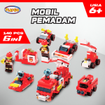 mainan nano brick lego mobil pemadam kebakaran playgo