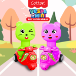 Motor Mainan Vespa Mini Ditekan Jalan Press and Go Cotton Hadiah Anak Toy