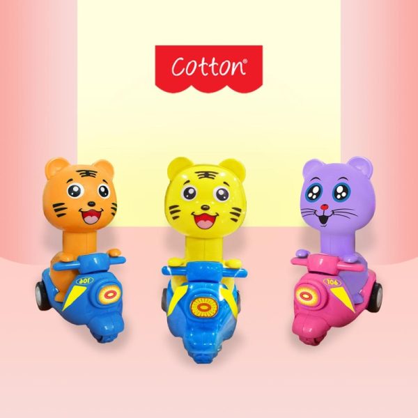Motor Mainan Vespa Mini Ditekan Jalan Press and Go Cotton Hadiah Anak Toy
