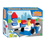 playgo police station packaging mainsn lego anak 1 tahun