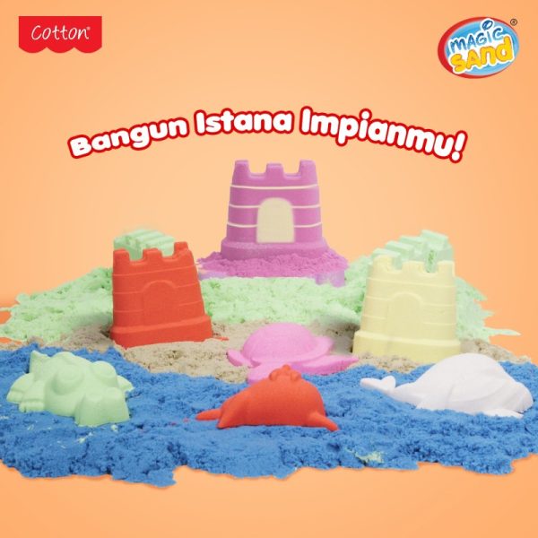 Mainan Anak 3 Tahun pasir ajaib Magic Sand Istana Pasir