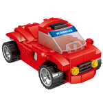 master balap mobil playgo mainan lego anak cowok merah