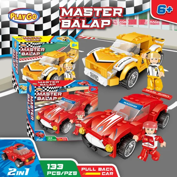 Mainan brick Master Balap Playgo Lego