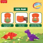 Mainan anak dinosaurus magic sand pasir ajaib