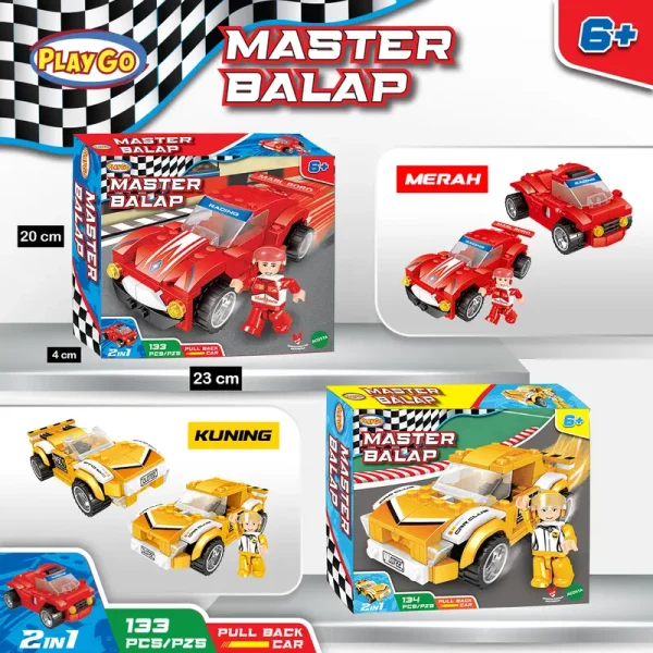 Mainan brick Master Balap Playgo Lego