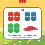 Mainan anak dinosaurus magic sand pasir ajaib