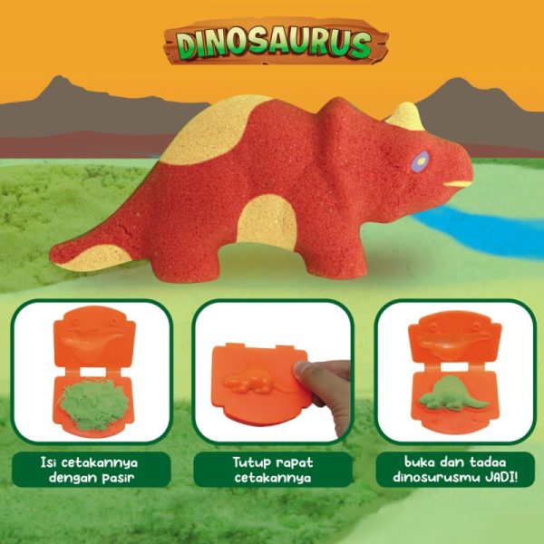 Pasir Ajaib Karakter Dinosaurus Magic Sand