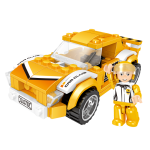 master balap mobil playgo mainan lego anak cowok kuning