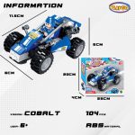 Mainan mobil balap bricks formula one playgo