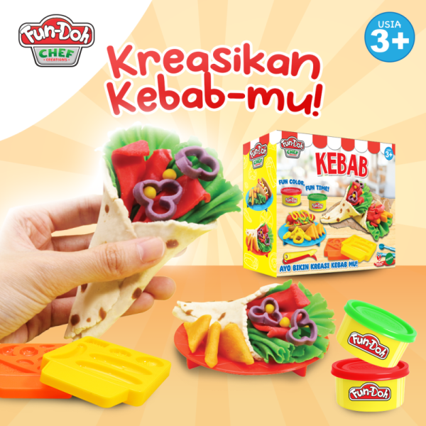 Lilin Mainan Fundoh Cetakan Kebab