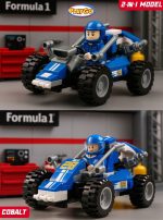 Mainan mobil balap bricks formula one playgo