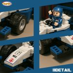 Mainan mobil balap bricks formula one playgo