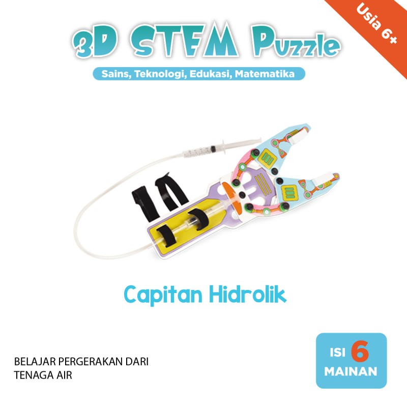 3D Steam puzzle mainan edukasi anak edisi capitan hidrolik