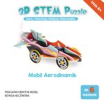 3D Steam puzzle mainan edukasi anak edisi mobil aerodinamik