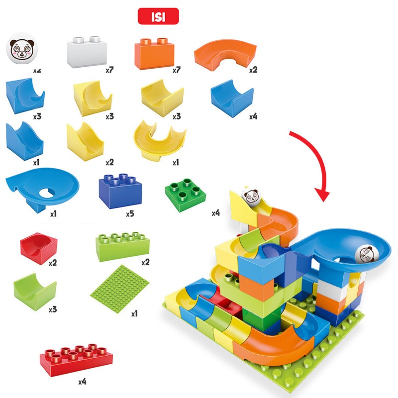 Detail Perosotan Gravitasi Bola Playgo Mainan Montessori anak