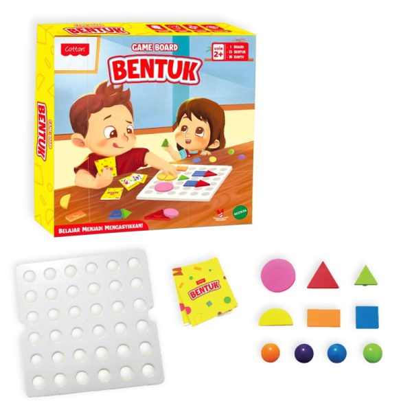 Game Board Bentuk Mainan Montessori Anak