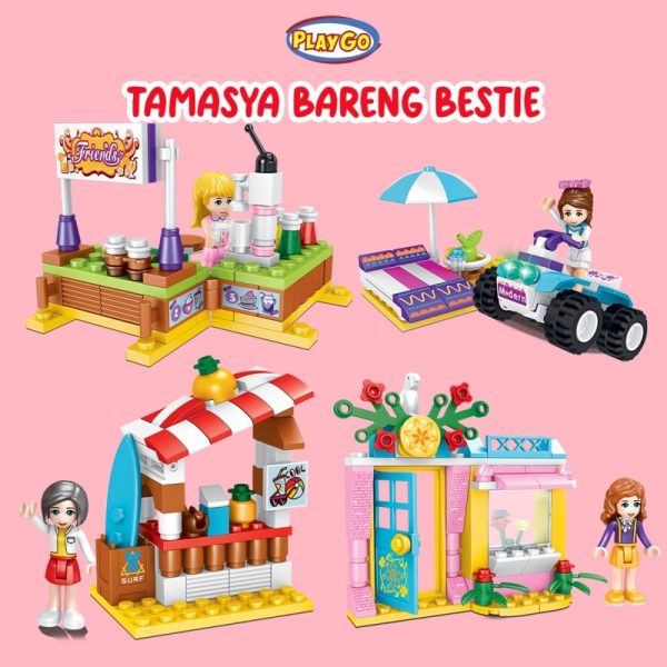 Bestie Tamasya Mainan Balok Susun Anak Perempuan