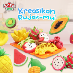 Mainan Edukasi Lilin Anak Cetakan Rujak Buah
