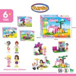 Balok Susun Mainan Anak Perempuan Playgo Bestie Sahabat Halaman Awal
